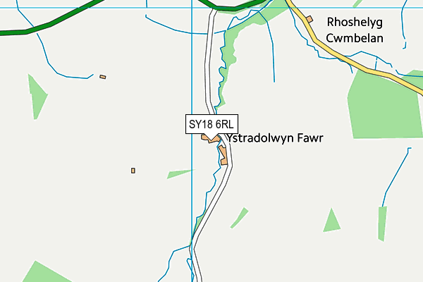 SY18 6RL map - OS VectorMap District (Ordnance Survey)