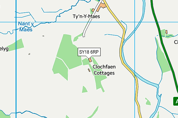 SY18 6RP map - OS VectorMap District (Ordnance Survey)