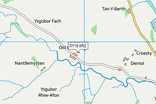 SY18 6RZ map - OS VectorMap District (Ordnance Survey)