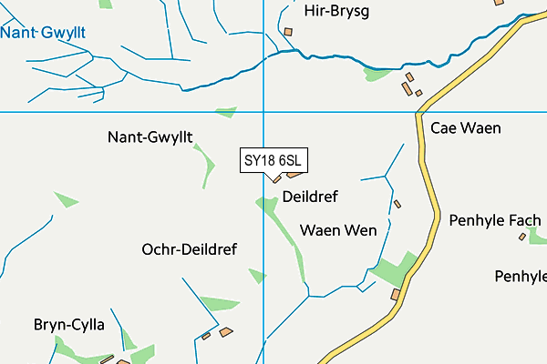 SY18 6SL map - OS VectorMap District (Ordnance Survey)
