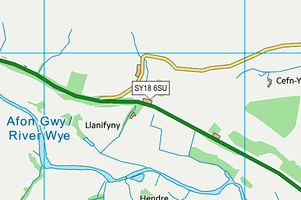 SY18 6SU map - OS VectorMap District (Ordnance Survey)