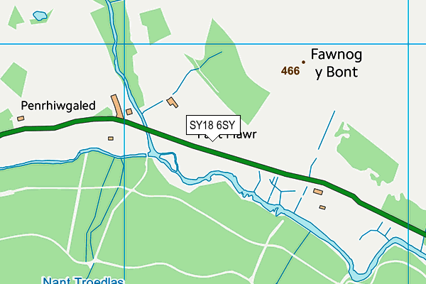 SY18 6SY map - OS VectorMap District (Ordnance Survey)