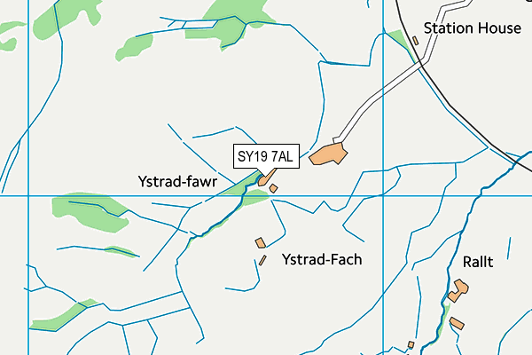 SY19 7AL map - OS VectorMap District (Ordnance Survey)