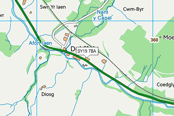 SY19 7BA map - OS VectorMap District (Ordnance Survey)
