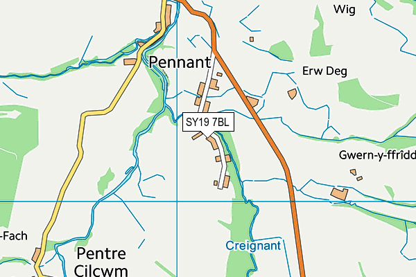 SY19 7BL map - OS VectorMap District (Ordnance Survey)