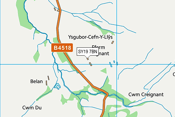 SY19 7BN map - OS VectorMap District (Ordnance Survey)