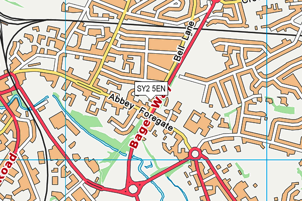 SY2 5EN map - OS VectorMap District (Ordnance Survey)