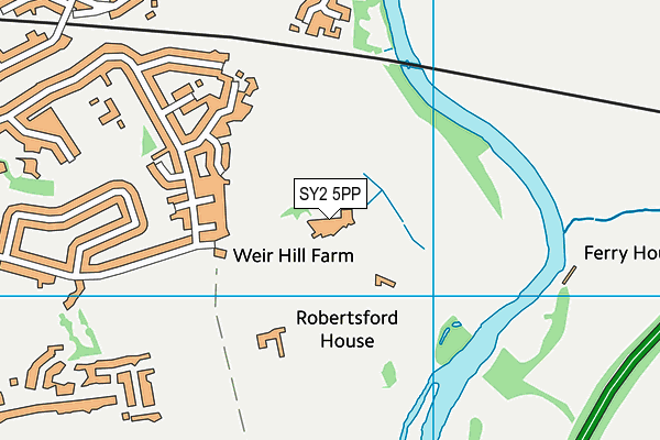 SY2 5PP map - OS VectorMap District (Ordnance Survey)