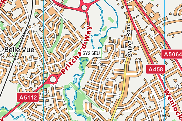 SY2 6EU map - OS VectorMap District (Ordnance Survey)