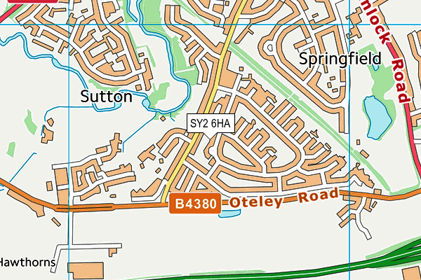 SY2 6HA map - OS VectorMap District (Ordnance Survey)