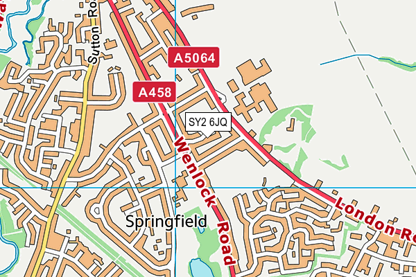 SY2 6JQ map - OS VectorMap District (Ordnance Survey)