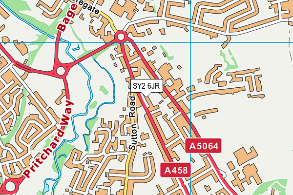 SY2 6JR map - OS VectorMap District (Ordnance Survey)