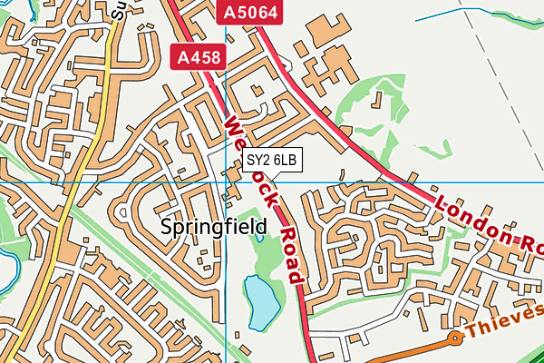 SY2 6LB map - OS VectorMap District (Ordnance Survey)