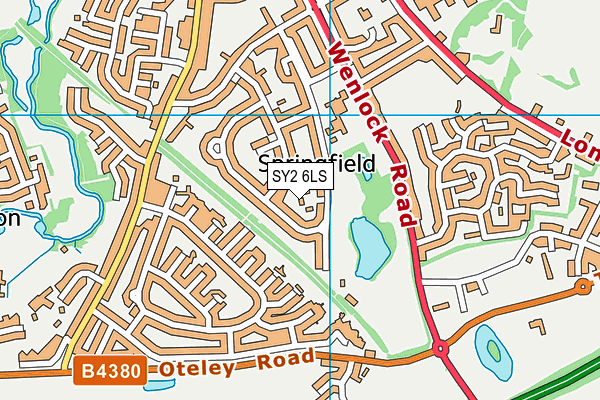 SY2 6LS map - OS VectorMap District (Ordnance Survey)