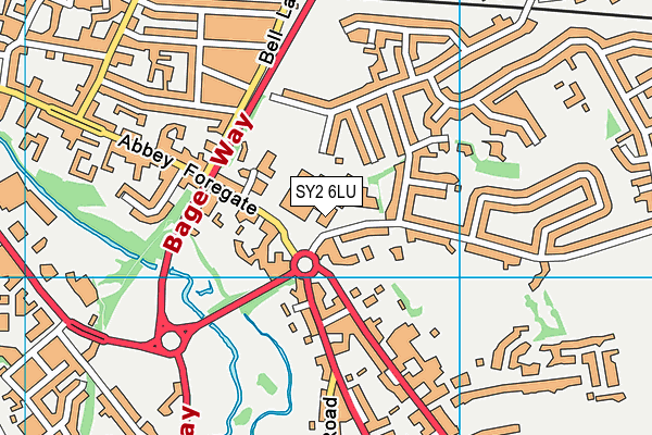 SY2 6LU map - OS VectorMap District (Ordnance Survey)