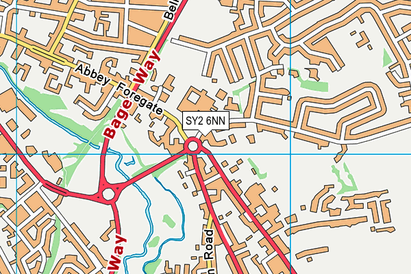 SY2 6NN map - OS VectorMap District (Ordnance Survey)