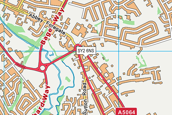 SY2 6NS map - OS VectorMap District (Ordnance Survey)