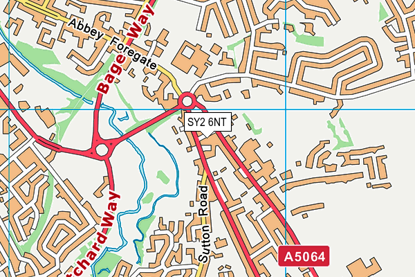 SY2 6NT map - OS VectorMap District (Ordnance Survey)