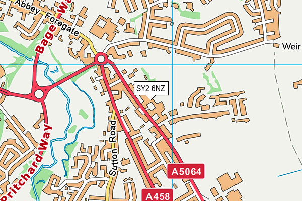 Prestfelde School map (SY2 6NZ) - OS VectorMap District (Ordnance Survey)