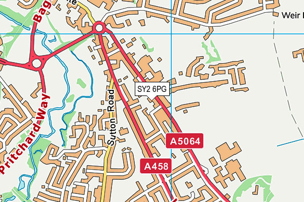 SY2 6PG map - OS VectorMap District (Ordnance Survey)