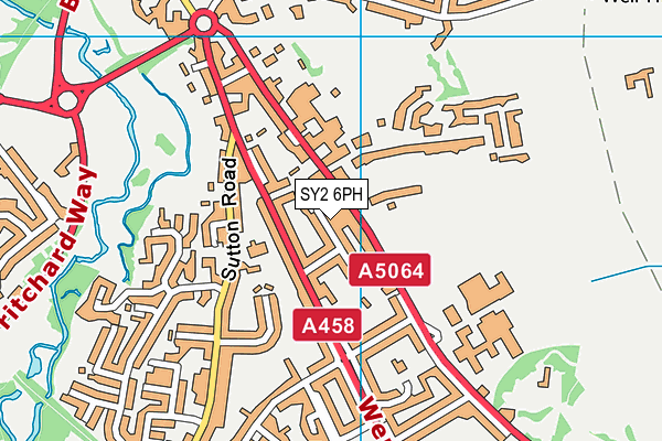 SY2 6PH map - OS VectorMap District (Ordnance Survey)