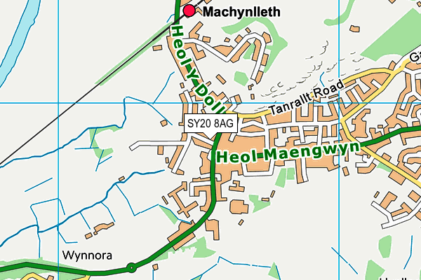 SY20 8AG map - OS VectorMap District (Ordnance Survey)