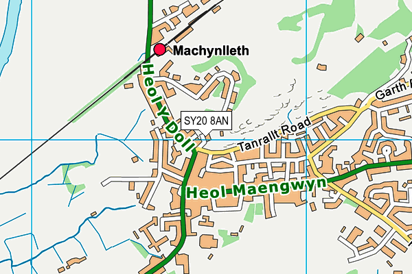 SY20 8AN map - OS VectorMap District (Ordnance Survey)