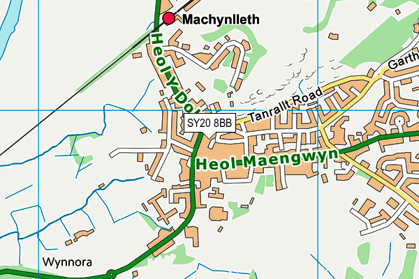 SY20 8BB map - OS VectorMap District (Ordnance Survey)