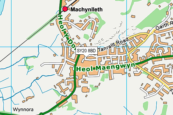 SY20 8BD map - OS VectorMap District (Ordnance Survey)