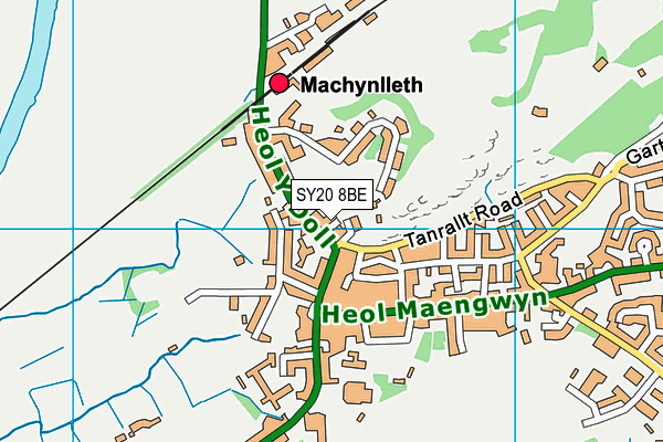 SY20 8BE map - OS VectorMap District (Ordnance Survey)