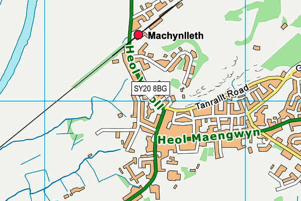 SY20 8BG map - OS VectorMap District (Ordnance Survey)