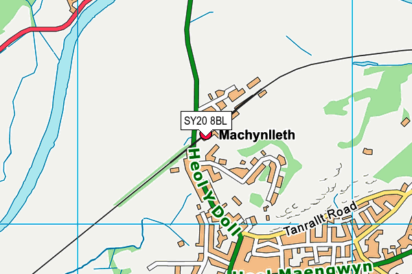 SY20 8BL map - OS VectorMap District (Ordnance Survey)