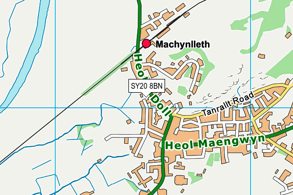 SY20 8BN map - OS VectorMap District (Ordnance Survey)