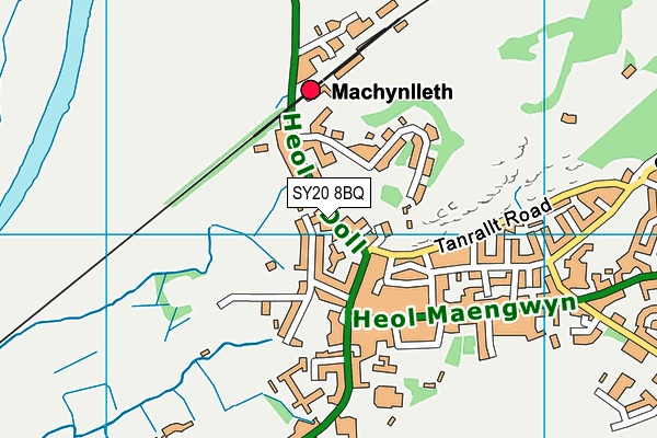 SY20 8BQ map - OS VectorMap District (Ordnance Survey)