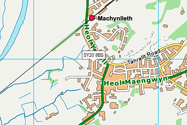 SY20 8BS map - OS VectorMap District (Ordnance Survey)