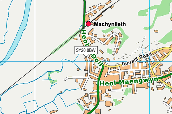 SY20 8BW map - OS VectorMap District (Ordnance Survey)