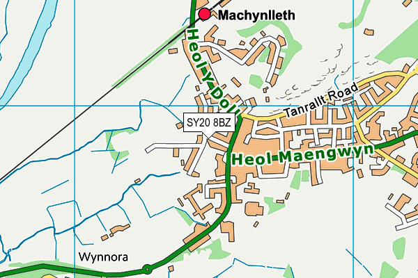 SY20 8BZ map - OS VectorMap District (Ordnance Survey)