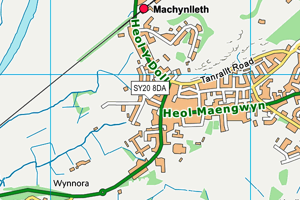 SY20 8DA map - OS VectorMap District (Ordnance Survey)