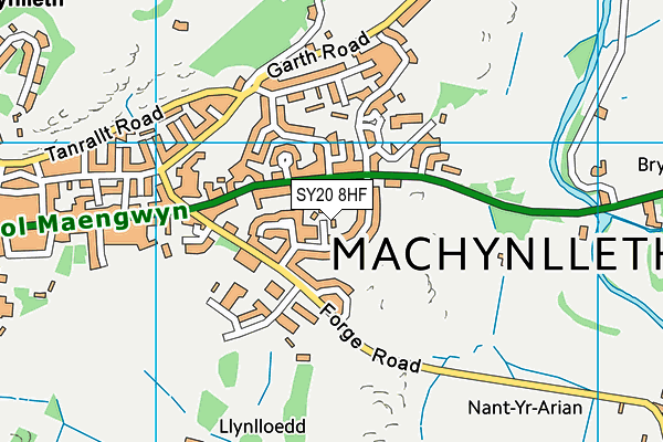 SY20 8HF map - OS VectorMap District (Ordnance Survey)