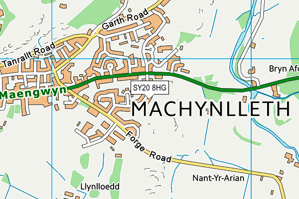 SY20 8HG map - OS VectorMap District (Ordnance Survey)