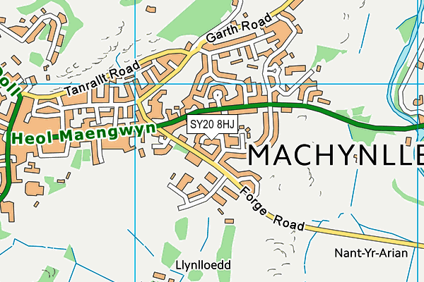 SY20 8HJ map - OS VectorMap District (Ordnance Survey)