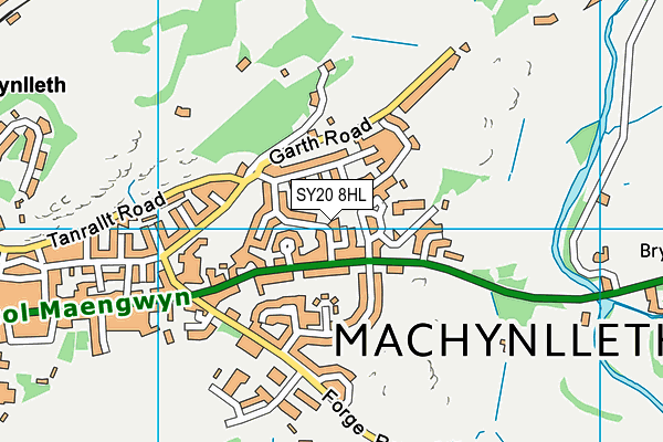 SY20 8HL map - OS VectorMap District (Ordnance Survey)