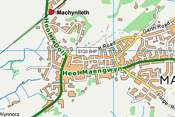 SY20 8HP map - OS VectorMap District (Ordnance Survey)