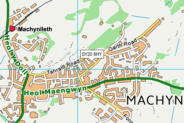 SY20 8HY map - OS VectorMap District (Ordnance Survey)