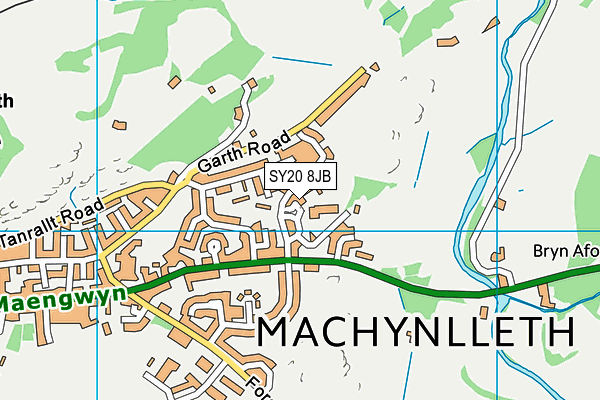 SY20 8JB map - OS VectorMap District (Ordnance Survey)