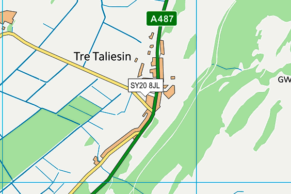 SY20 8JL map - OS VectorMap District (Ordnance Survey)