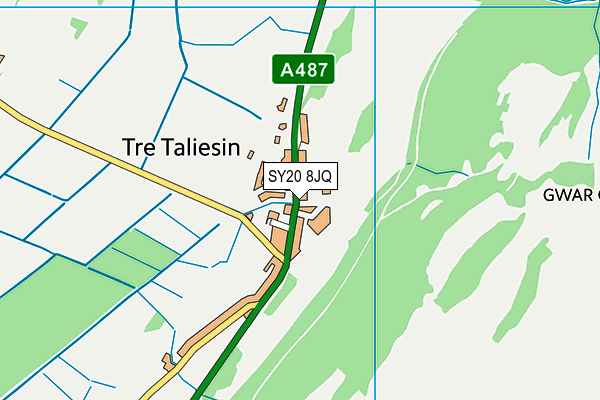 SY20 8JQ map - OS VectorMap District (Ordnance Survey)