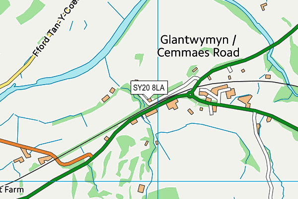 SY20 8LA map - OS VectorMap District (Ordnance Survey)