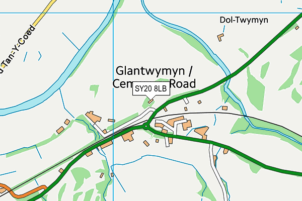 SY20 8LB map - OS VectorMap District (Ordnance Survey)