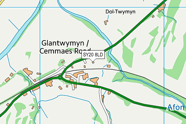 SY20 8LD map - OS VectorMap District (Ordnance Survey)